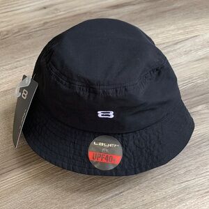 Layer 8 Toddler Bucket Hat Black with Chin Strap UPF 40+ Protection 🆕 Layer8 UV